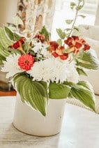 Antique Crock Flower Display