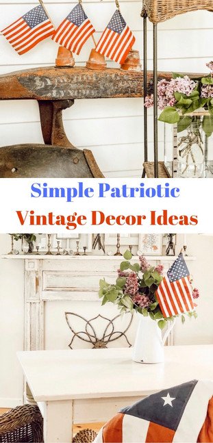 Simple Patriotic Vintage Decor