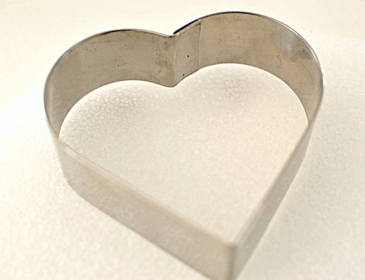 cookie cutter and styrofoam