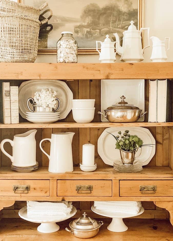 Vintage Hutch Farmhouse Style