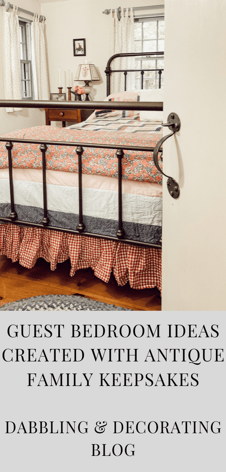 Guest Bedroom Ideas Created with Antique Family Keepsakes