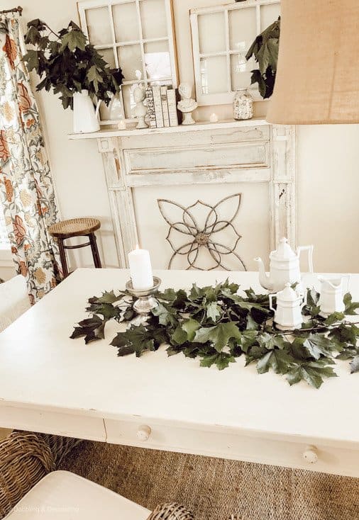 White Summer Farmhouse Mantel