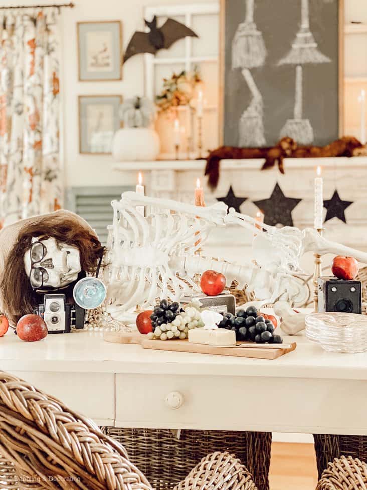 Halloween Centerpiece Halloween Skeleton Centerpiece