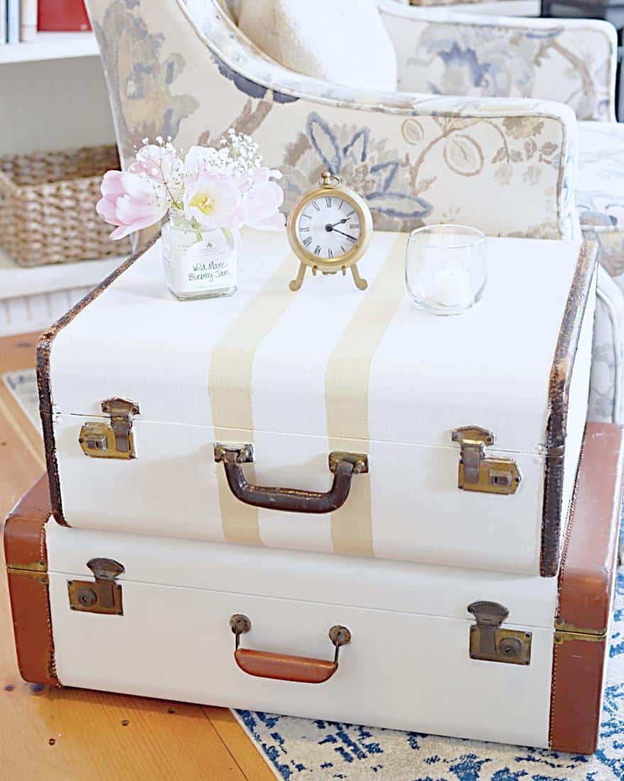 How to Repurpose a Vintage Suitcase for your Home Decor