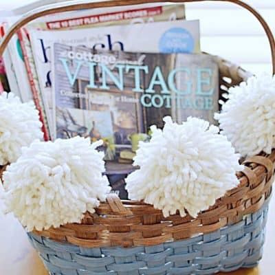 A basket full of magazines