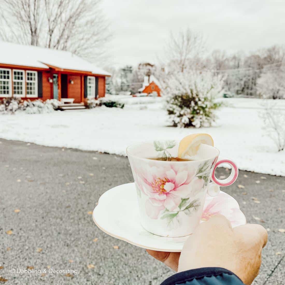 Warming up in Vermont with the Traveling Teacup