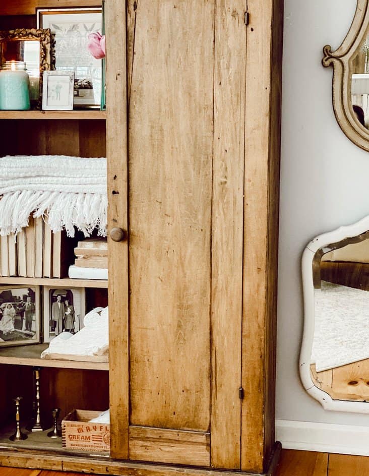 Antique Pine TV Cupboard