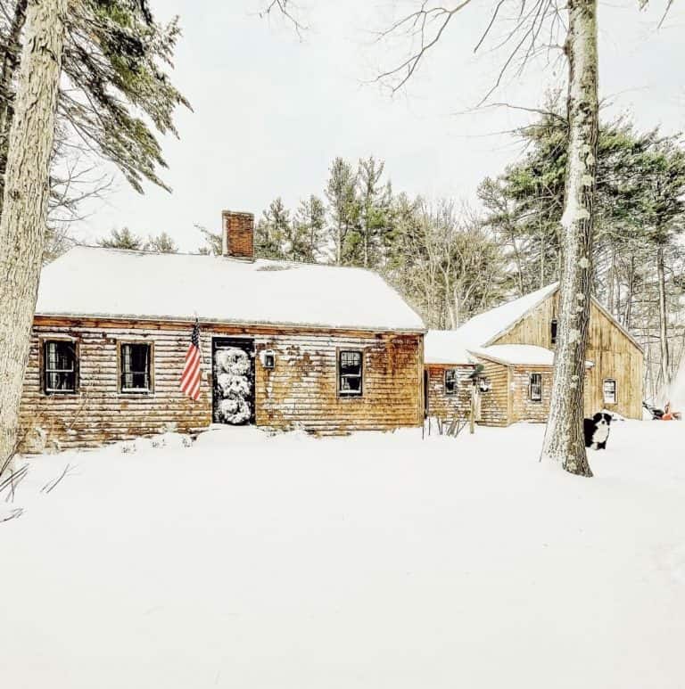 A house in the snow