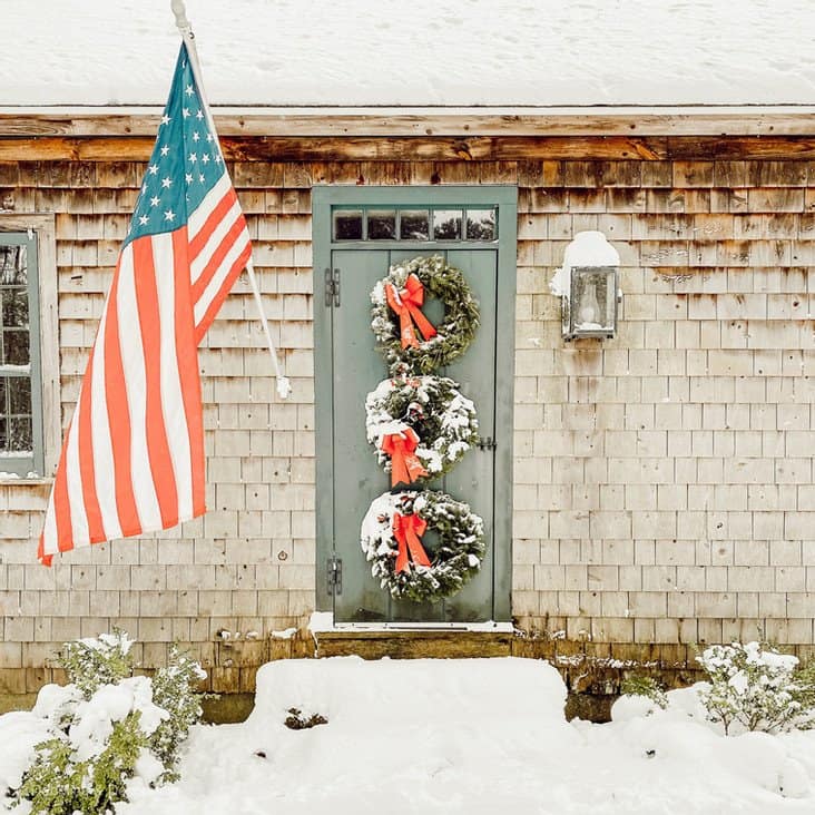 Christmas Wreath Front Door