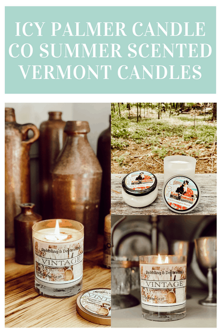 ICY PALMER CANDLE CO SUMMER SCENTED VERMONT CANDLES