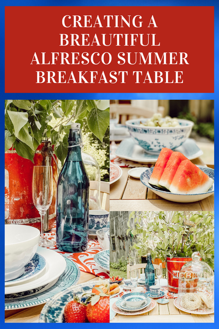 An Alfresco Summer Breakfast Table