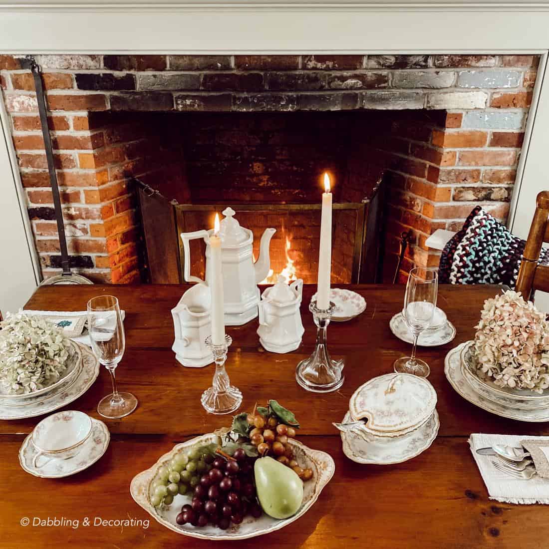 My Cozy Fireside Table