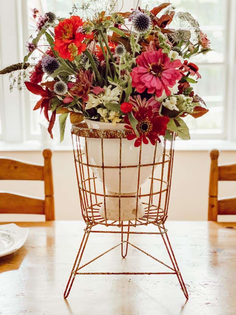 Vintage Style Flower Centerpiece