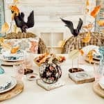 Halloween table setting