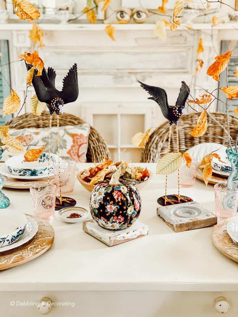 Halloween table setting