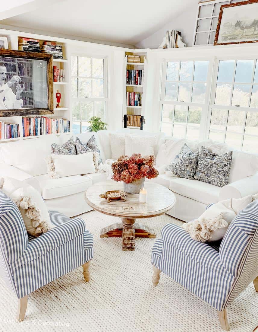 Sunroom Decor for the Off-Season