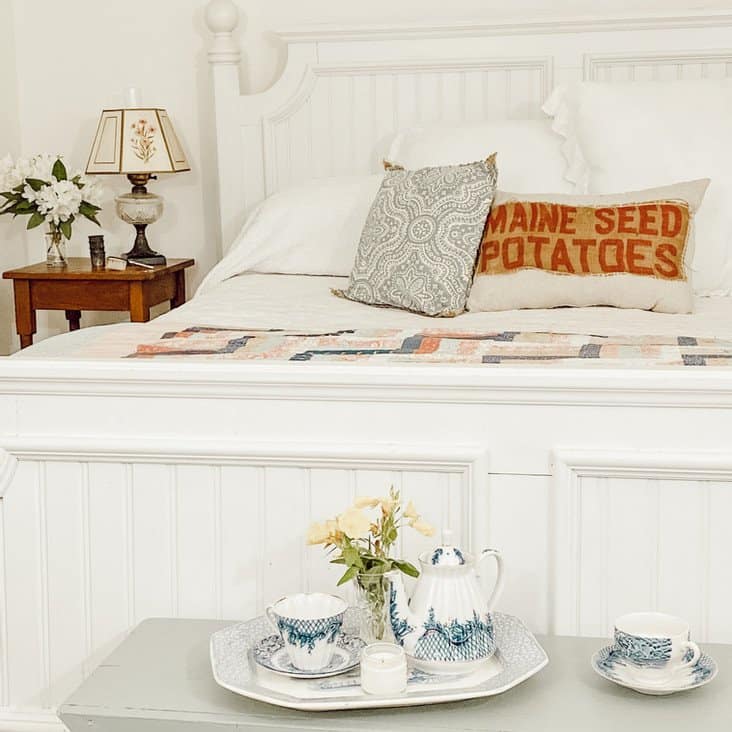 Small Cottage and Vintage Styled Master Bedroom