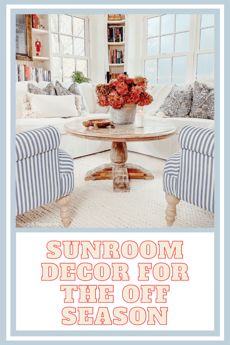 Sunroom Decor for the Off-Season