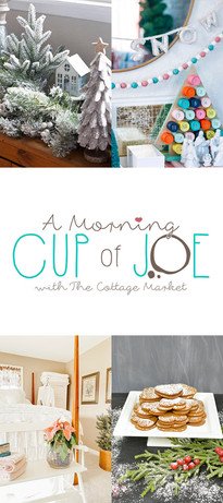 A Morning Cup of Joe Link Party Feature Button.