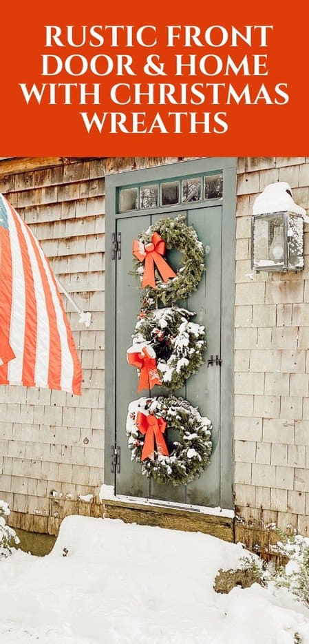 Christmas Wreath Front Door.