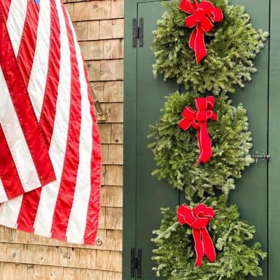 A Front Door Christmas Wreath Tradition
