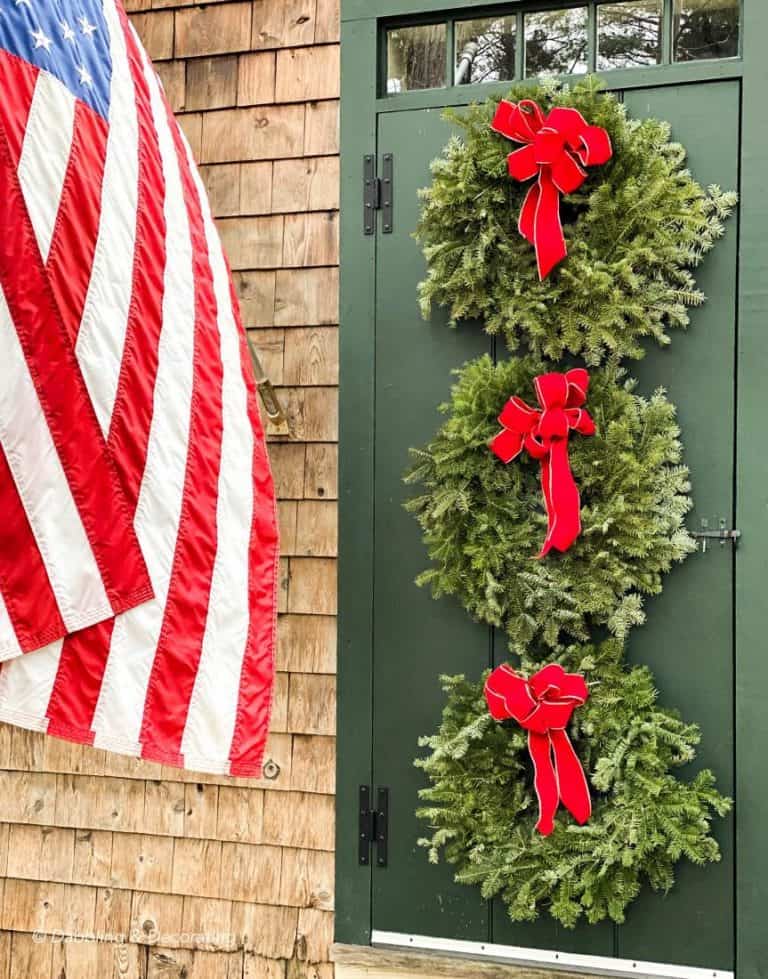 A Front Door Christmas Wreath Tradition