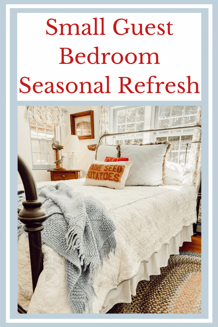 Small Guest Bedroom Seasonal Refresh