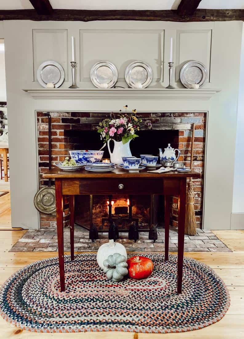 Morning Coffee by the Fireplace