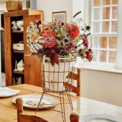 Vintage Style Flower Centerpiece