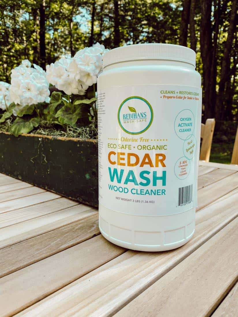 Redihans Cedar Wash Wood Cleaner.