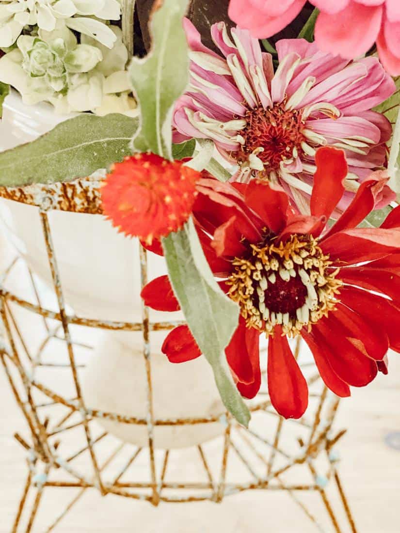 Vintage Style Flower Centerpiece