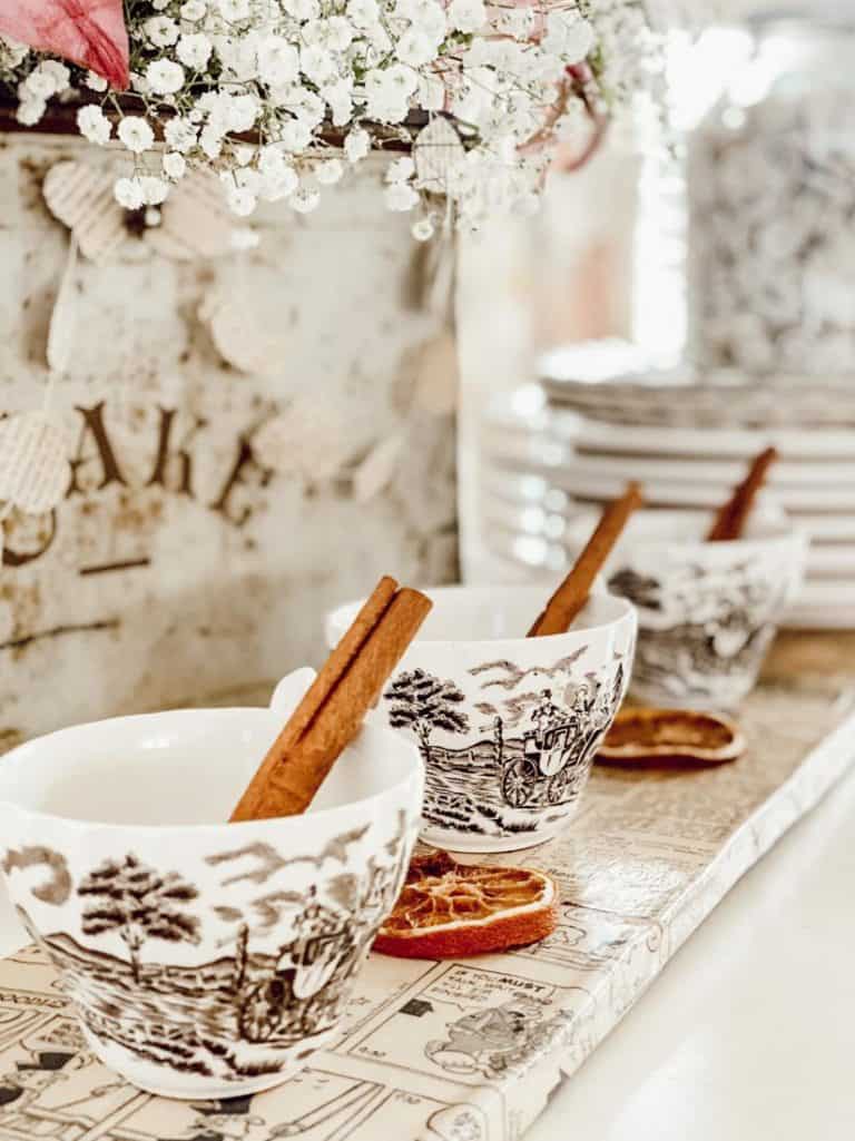 transferware teacups