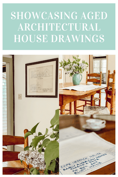 Showcasing Aged Architectural House Drawings