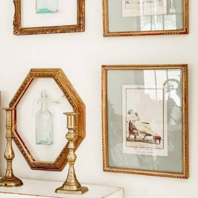 Decorating with Flea Market Vintage Frames
