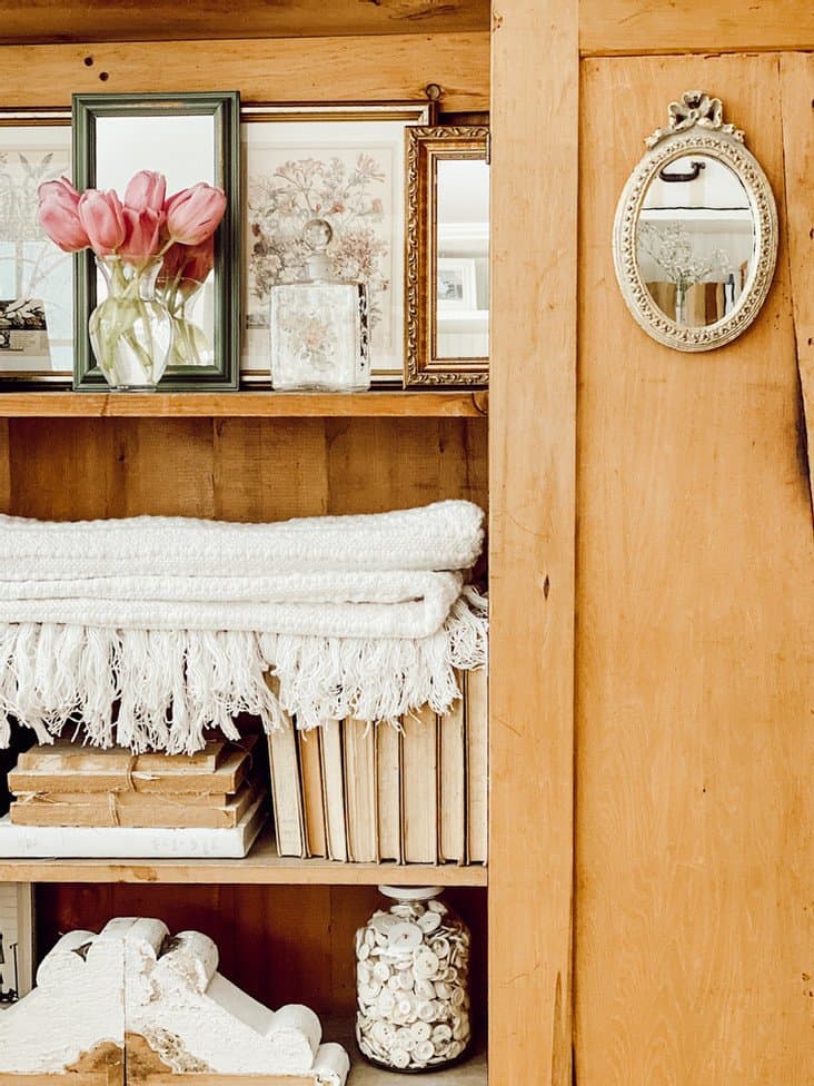 Antique Pine TV Cupboard