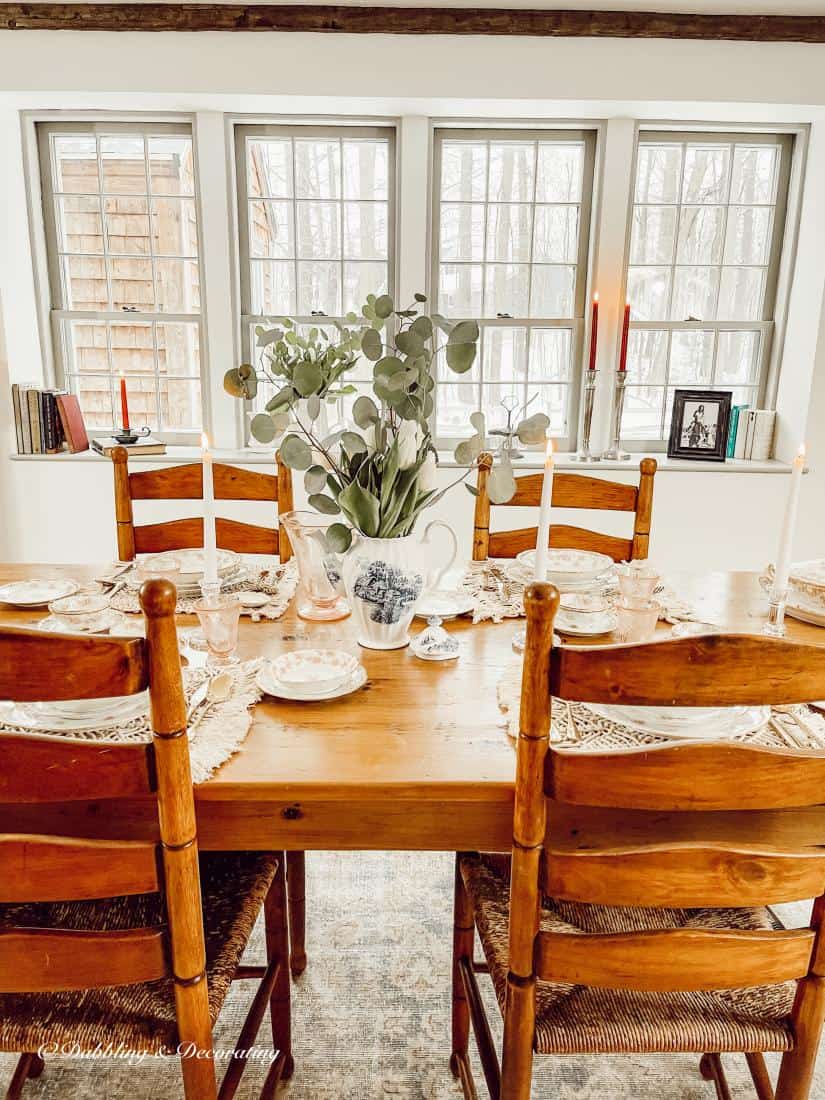 Dining room and windowsill