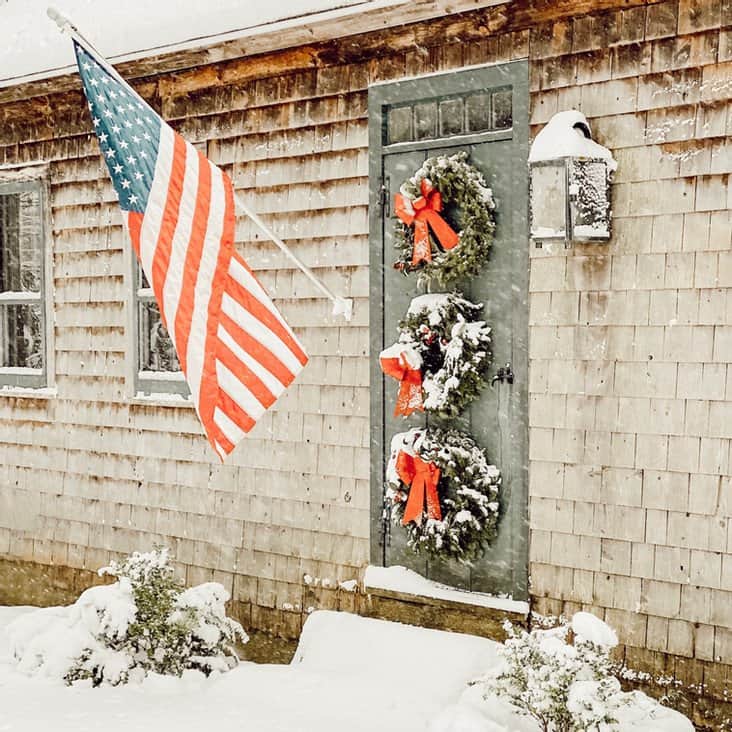 Christmas Wreath Front Door