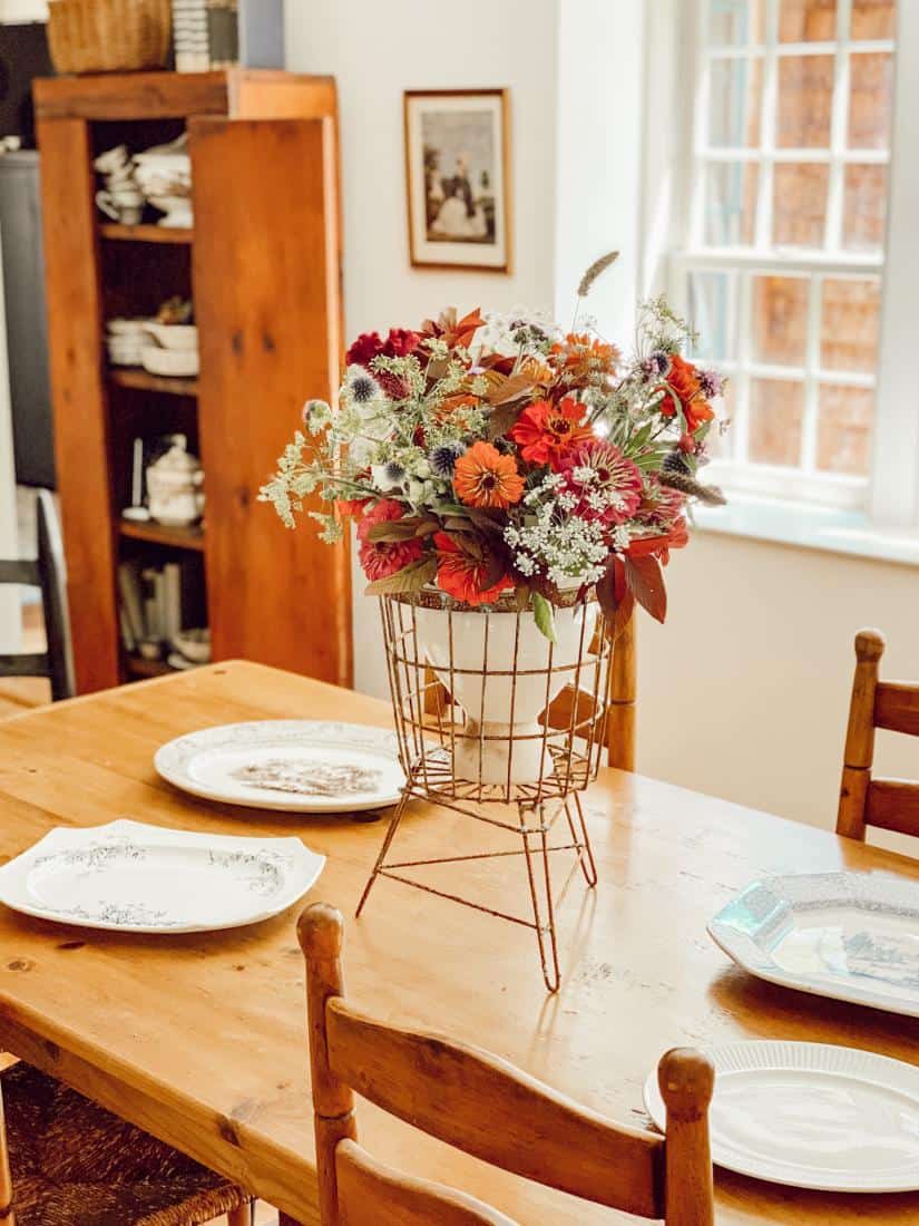 Vintage Style Flower Centerpiece