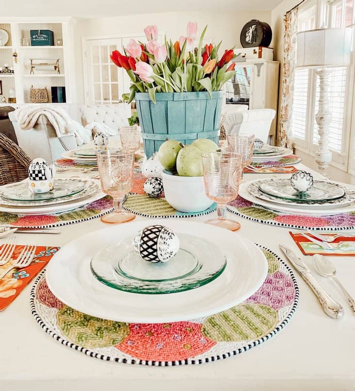 Simple Easter Table with MacKenzie-Childs