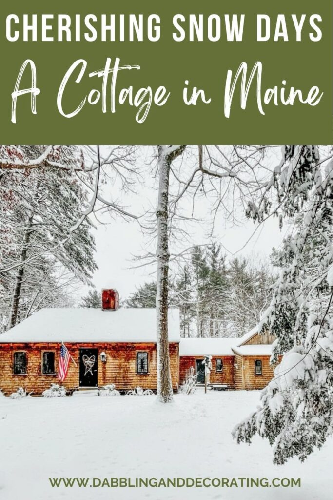 Cherishing Snow Days A Cottage in Maine 