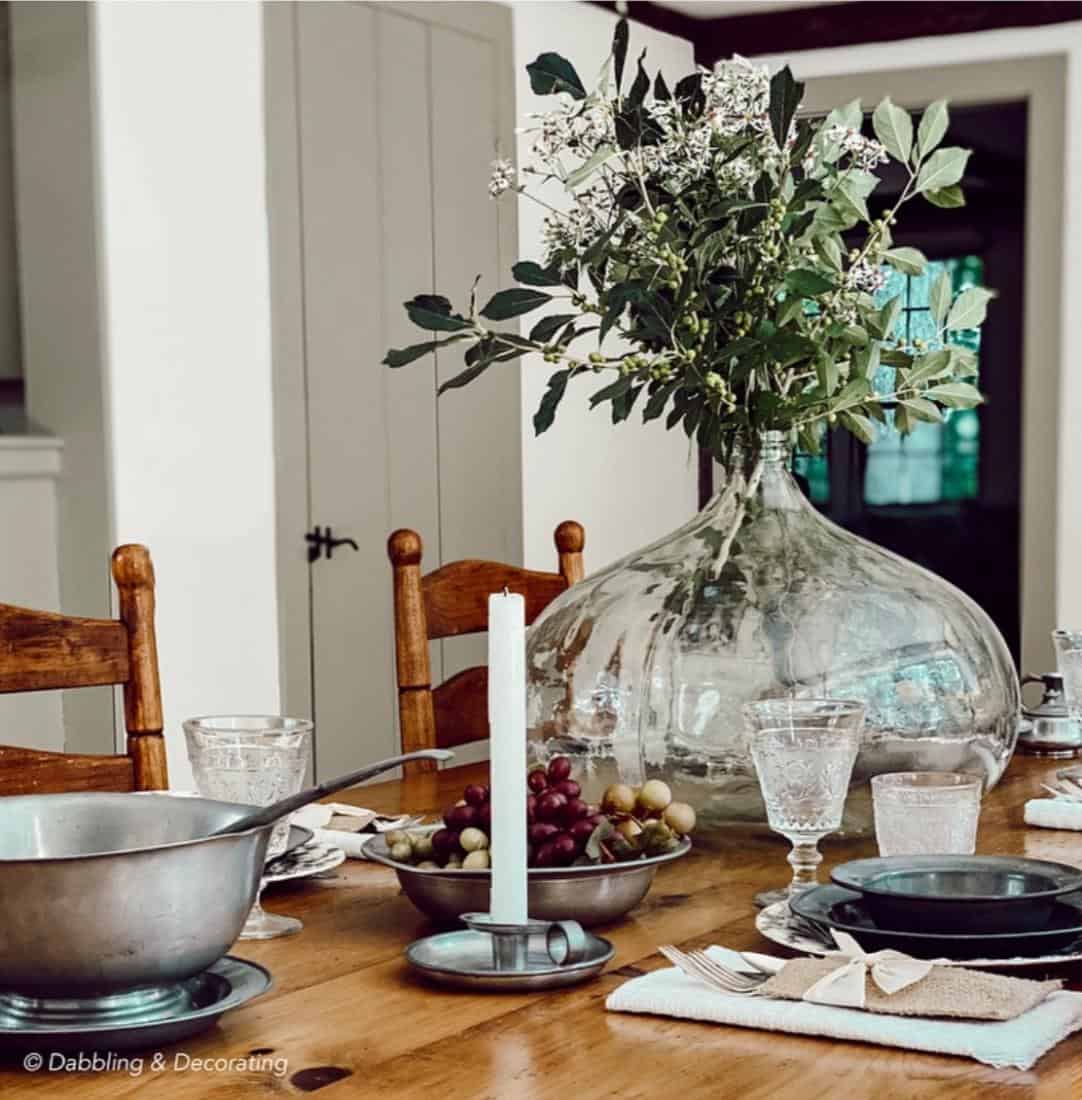 Decorating a Table with American Country Antiques