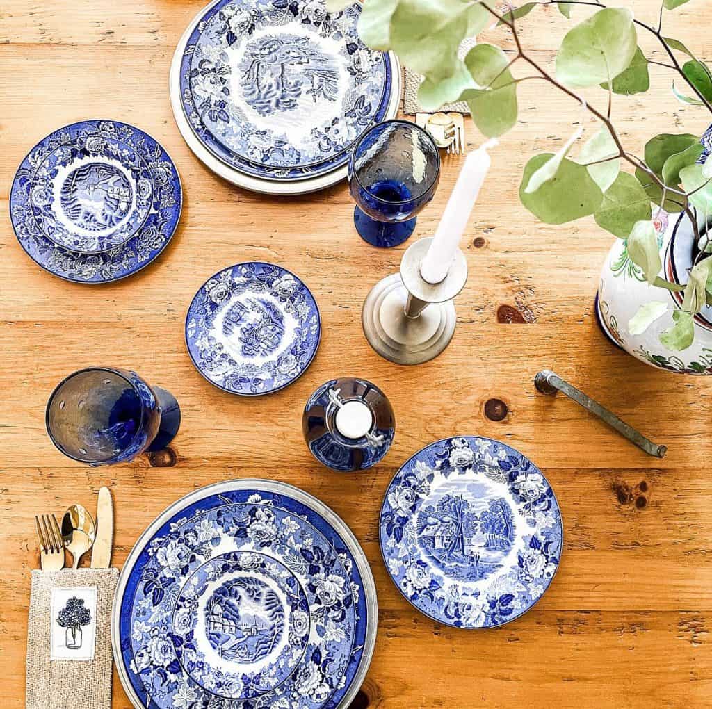 Set the Table in Blue