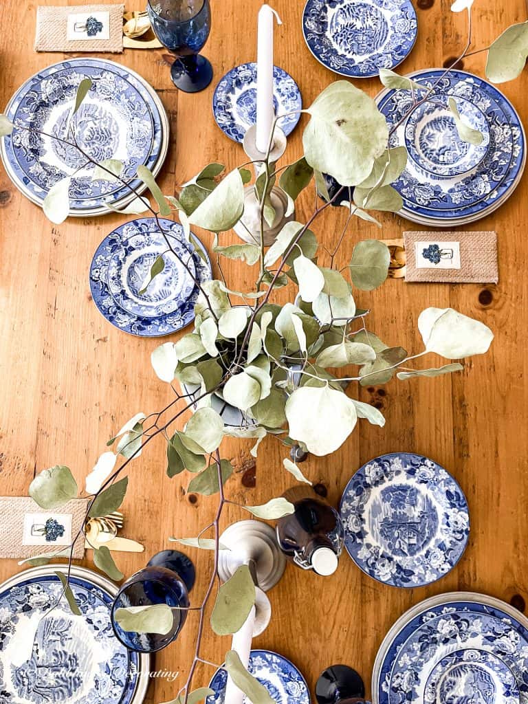 Set the Table with Blue