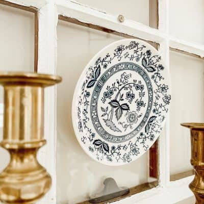 A Very Simple Vintage Plates and Windows DIY