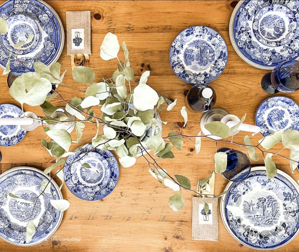 Set the Table in Blue