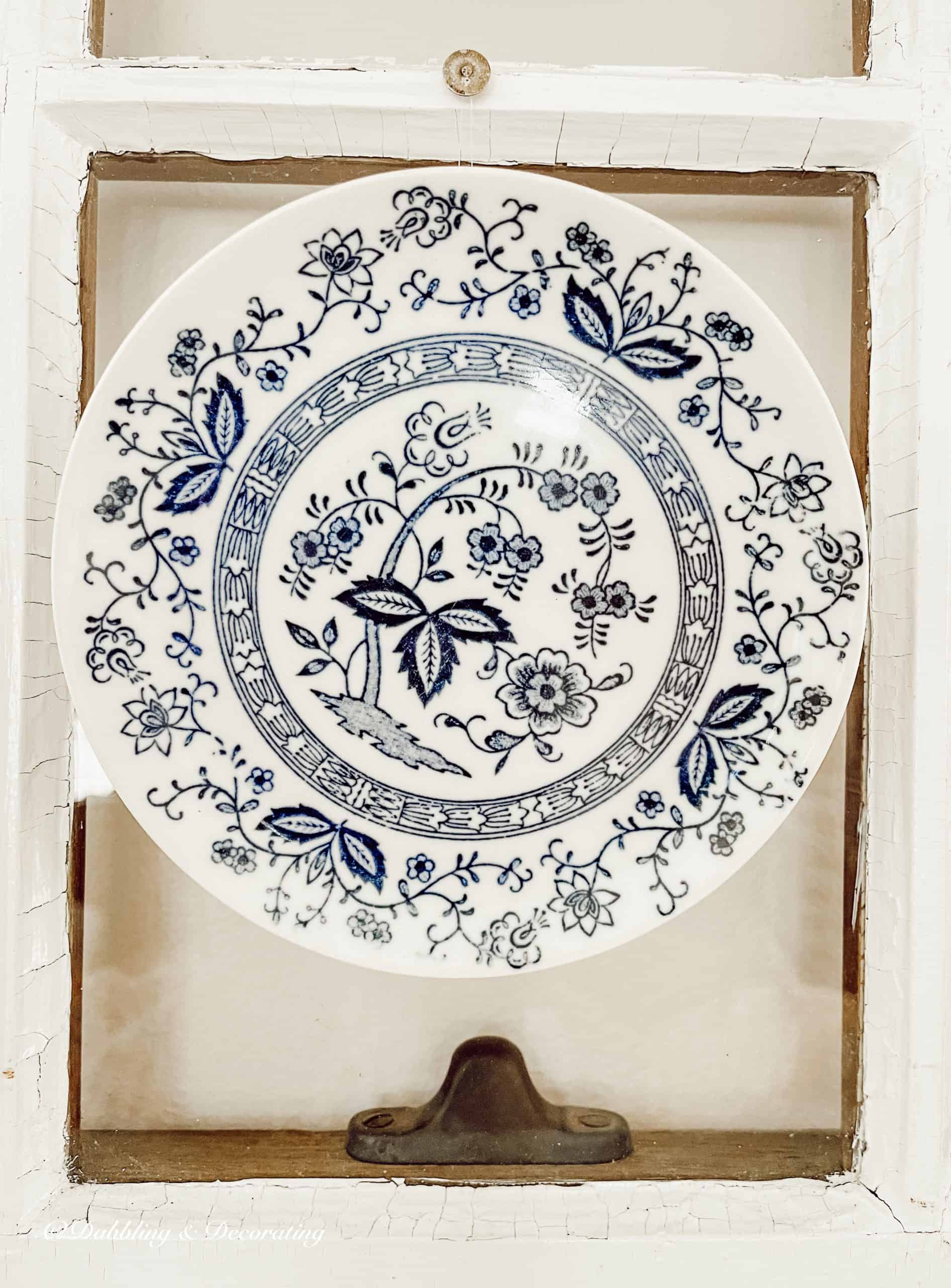 DIY Vintage Plates and Windows: A Simple Tutorial | Dabbling & Decorating