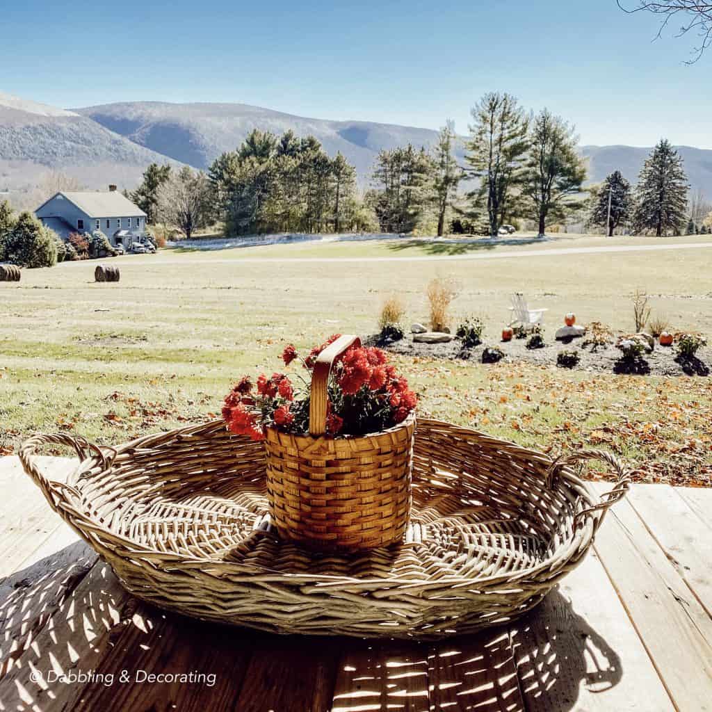 Fall Mountain Views from the deck.