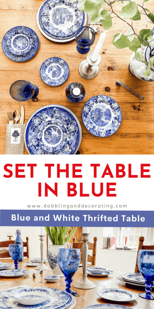 Set the Table in Blue Pin