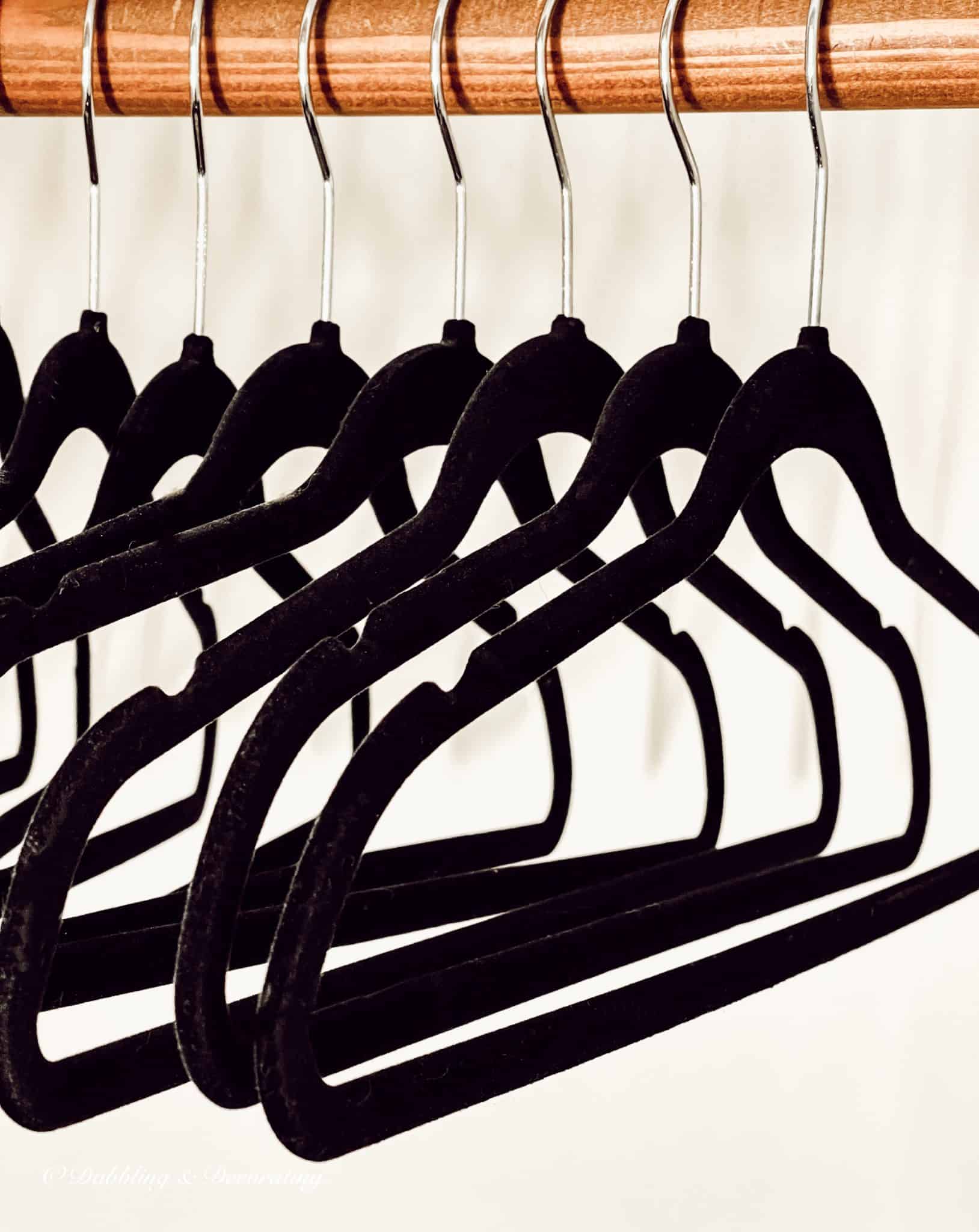 Black Velvet Clothes Hangers Refresh Your Closet Instantly Dabbling