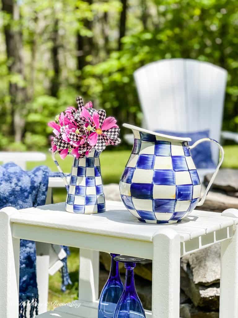 Blue Checkered with MacKenzie-Childs